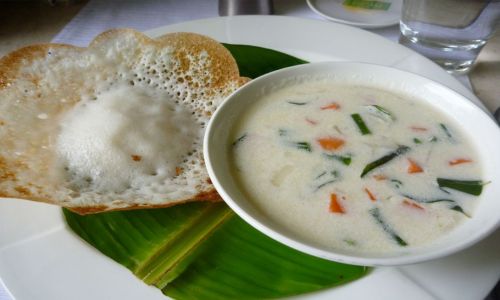 Appam and Vegetable Stew