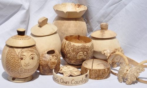 Wooden handicrafts and souvenirs
